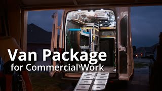 Loading a Sprinter Van Package for Commercial Productions