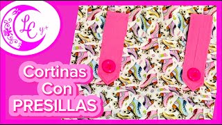 CORTINAS CON PRESILLAS !!  FACILISIMAS