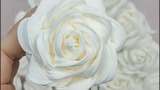 DIY tissue paper rose flower #diy #flowers #gift #craft #handmadegifts #rose #diyfashion #handmade