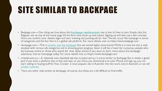 Alternative to Backpage Three Awesome Sites You Should Visit