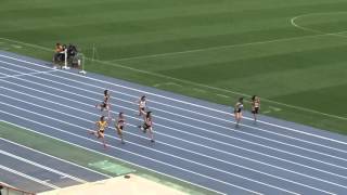 2016 第1回茨城県記録会 中学女子100m 17組