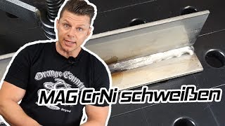 MAG CrNi schweißen Tutorial - V2A V4A Edelstahl Anleitung