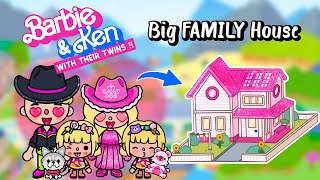 Big Family House for Barbie & Ken💖 How To Decorate Aesthetic Toca Boca House Ideas 😍Toca Life World