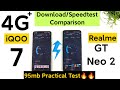 iQOO 7 vs Realme GT Neo 2 4G+ Speedtest/Download Comparison After Android 12 Update 🔥🔥🔥