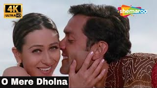 O Mere Dholana | Aashiq (2001) | Bobby Deol, Karisma Kapoor | Udit Narayan | 4K Hindi Songs
