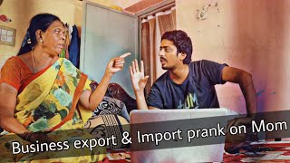 latest Prank on mom ( clothes business prank ) || Nimesh Chowdary Pranks || Nimesh Chowdary Official