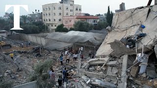 Drone footage reveals devastation in Gaza's Deir al-Balah following airstrikes