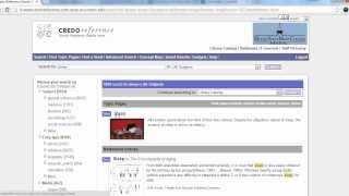 CREDO vs Wikipedia: Finding Background Information