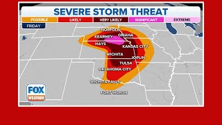 Significant Severe Weather With Strong Tornadoes Forecast To Hit Parts Of Central US