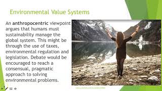 IB ESS Topic 1 1 Environmental Value Systems