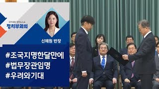 [정치부회의] 조국 법무부 장관 임명…'우려vs기대' 둘로 쪼개진 민심