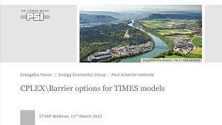 CPLEX\Barrier options for TIMES models