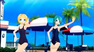 【初音ミク\u0026鏡音リン】サマーアイドル【Project DIVA F】