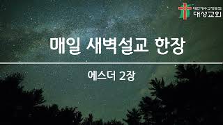 매일 새벽설교 한장(에스더 2장)