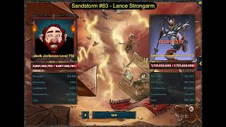 Shakes \u0026 Fidget - New Dungeon - Sandstorm - floor 83 - Lance Strongarm