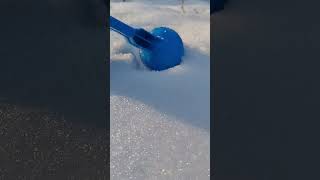 The snowball turned out PERFECT ❤️ #shorts #snowball #winter #christmas #satisfying #snow #ball