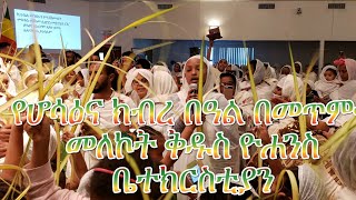 የሆሳዕና በዓል በሐመረ ብርሐን መጥቀ መለኮት ቅዱስ ዬሐንስ ቤተክርስቲያን