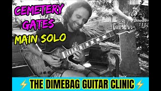 PanterA 🔥 Dimebag Guitar Clinic 🎸 CEMETERY GATES Solo ⚡ Playthrough by Attila Voros - Isolated 🎸