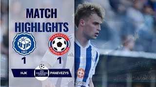 HJK 1 1 PANEVEZYS UEFA CHAMPIONS LEAGUE HIGHLIGHTS | 16-07-2024