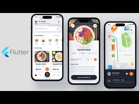 Flutter eCommerce App | Food Delivery App | Flutter Firebase app | Flutter tutorial for beginners