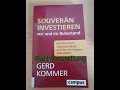 Buchvorstellung - Gerd Kommer - Souverän investieren vor und im Ruhestand