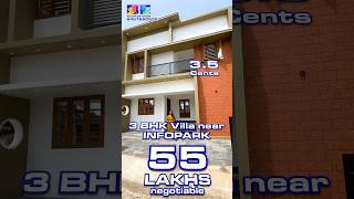 #3bhk#villa#flat#infopark#kakkanad#ernakulam 1448 SqFt 3.5 Cents Price 55 Lakhs 949762053