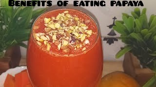 One minute turmeric and papaya smoothie||great for weight loss||Lose upto 5 kg ||improve gut health