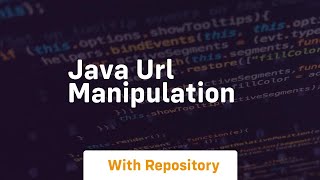 java url manipulation
