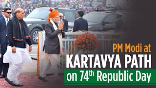 PM Modi at Kartavya Path on 74th Republic Day