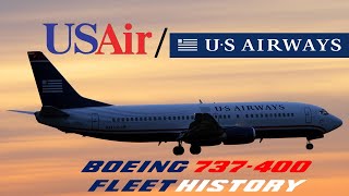 USAir/US Airways Boeing 737-400 Fleet History (1989-2014)