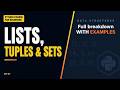 Python Lists vs Tuples vs Sets | Full Beginner Breakdown | Python Course for Beginners