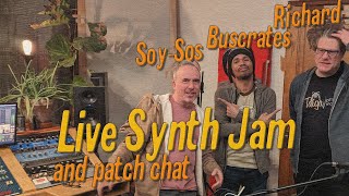 Richard, Buscrates, and Soy Sos Chat and Live Performance