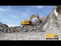 the king of the north new 374 caterpillar excavator working in a quarry in ireland.