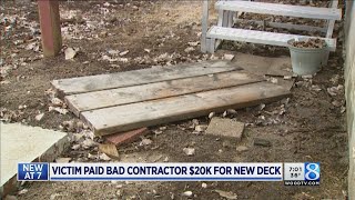 Contractor charged after several jobs unfinished