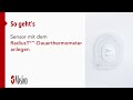 So geht's: Sensor mit Radius T°™ Wearable-Thermometer anwenden