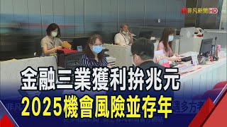 金融三業今年拚賺兆元 明年關稅.利率變數多  併購應對大環境? 玉山金董座:看機遇多方考量｜非凡財經新聞｜20241220