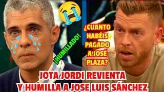 💥😱 BOMBAZO!! ¡JOTA JORDI REVIENTA Y HACE LLORAR A JOSE LUIS SÁNCHEZ EN EL CHIRINGUITO! LO APLASTA