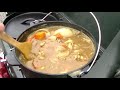 【キャンプ飯】お家でのダッチオーブンで作るカレーライス