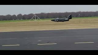 FEI BAO F-9F PANTHER K120 TURBINE FLIGHT...4th flight post re paint...