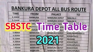 Bankura sbstc Time Table / SBSTC TIME TABLE / Bankura SBSTC Time Table 2021 / #sbstc / power6mind