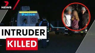 Masked thug stabbed to death during violent home invasion as resident fought back | 7 News Australia