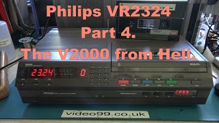 Philips VR2324 V2000 video recorder, part 4. Use Service feature.