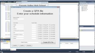 PVHS GPA Calculator (Visual Basic)