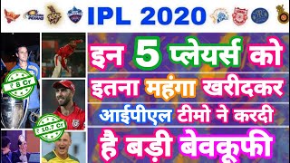 IPL 2020 - List Of 5 Overpaid Players In IPL Auction this season | MY Cricket Production