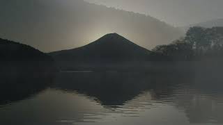 2022   田貫湖の春のダイヤモンド富士と朝の情景4K   2022 Diamond Fuji at the spring \u0026 morning sight from Tanuki Lake side