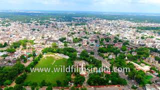 Meerut city UP looks crowded from the air - what fabulous urban congestion coupled with orderliness