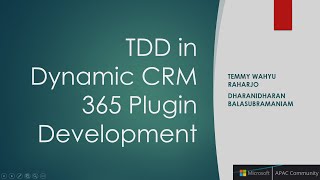 Test Driven Development(TDD) for Dynamics 365 Plugins