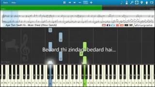 ♫ Agar Tum Saath Ho (Tamasha) || Piano Tutorial + Music Sheet + MIDI with Lyrics