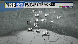 Patchy fog early; then sunshine and hot Tuesday