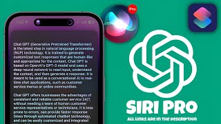Get Siri Pro on your iPhone - ChatGPT | Make Your Siri 100x SMARTER with ChatGPT!